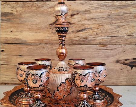 عکس ظروف مسی تزیینی