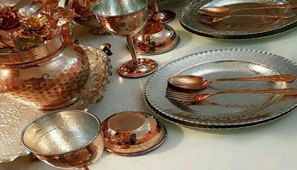 عکس ظروف مسی تزیینی