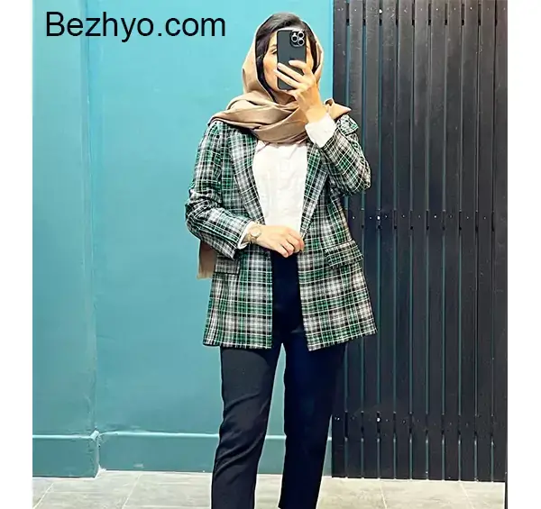 عکس مدل مانتو چهارخونه اداری