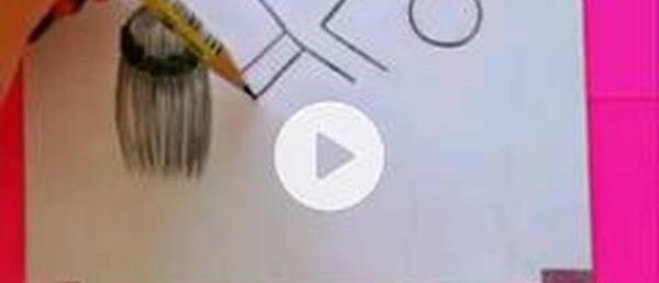 عکس نقاشی ساده دو دوست صمیمی دختر