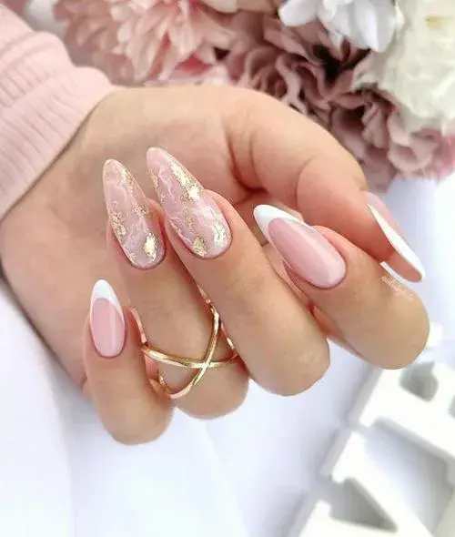 عکس مدل کاشت ناخن کوتاه عروس