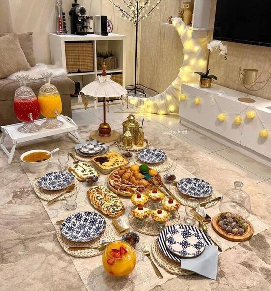 عکس سفره ارایی افطار