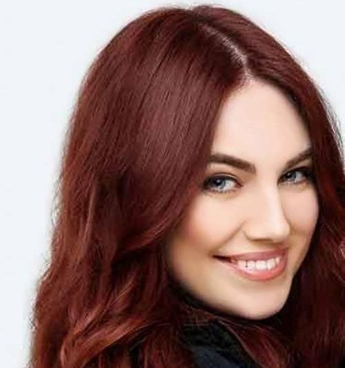 عکس رنگ فندقی روشن