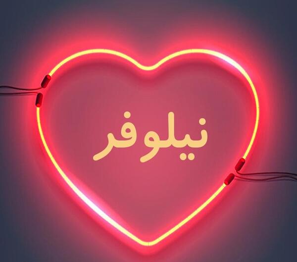 عکس نوشته نیلوفر برای پروفایل