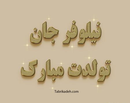 عکس تولدت مبارک رفیق نیلوفر
