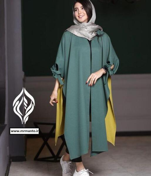 عکس مدل مانتو جدید حریر گلدار