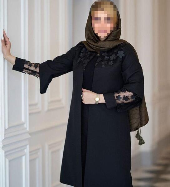 عکس مدل مانتو جدید حریر گلدار