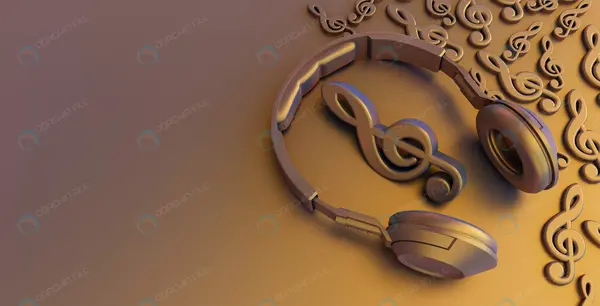 عکس پس زمینه هدفون