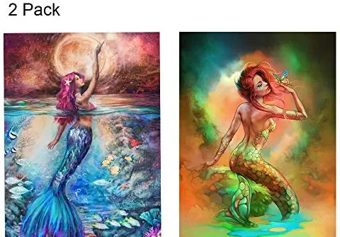 عکس نقاشی دخترانه پری دریایی