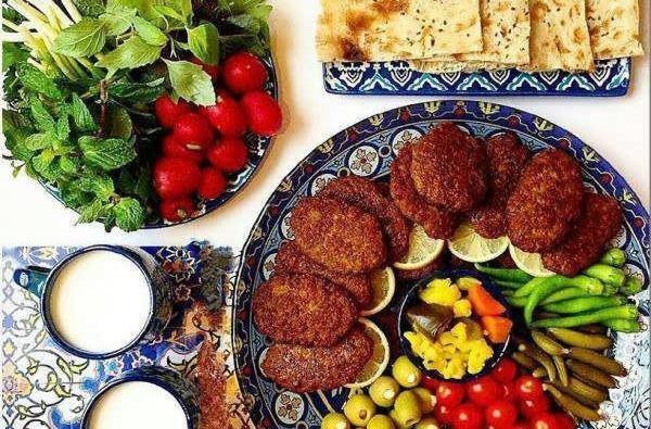 عکس تزیین غذاهای سنتی ایرانی