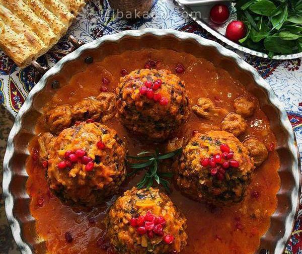 عکس تزیین غذاهای سنتی ایرانی