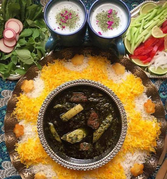 عکس تزیین غذاهای سنتی ایرانی