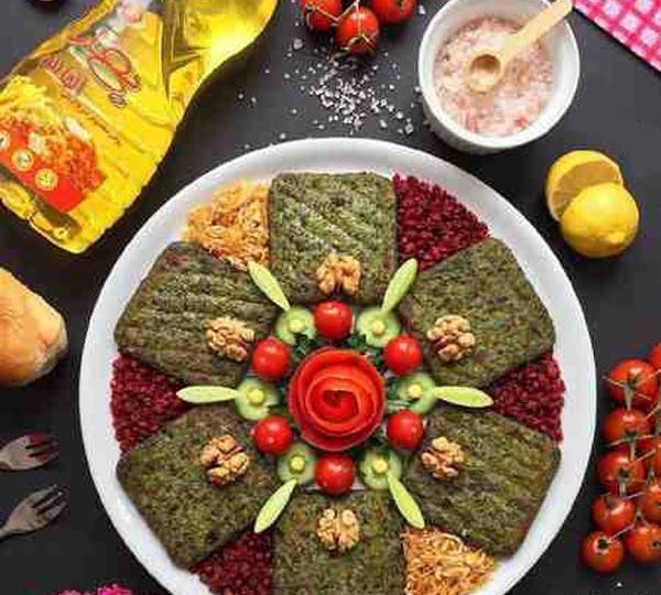 عکس تزیین غذاهای سنتی ایرانی