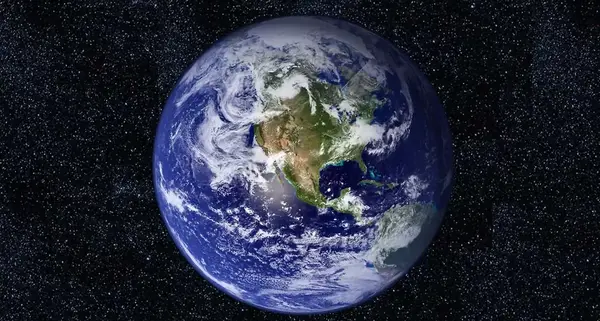 عکس کره زمین درحال چرخش