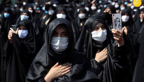 عکس عزاداری محرم با ماسک