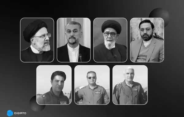عکس های بقایای هلیکوپتر رئیس جمهور