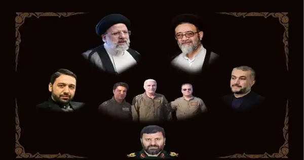 عکس های بقایای هلیکوپتر رئیس جمهور