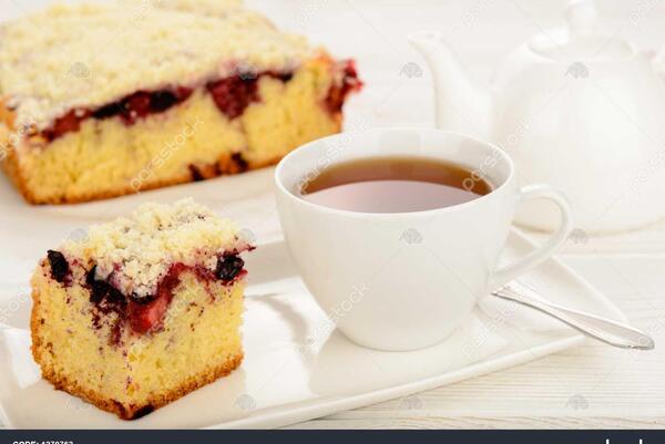 عکس کیک و چایی