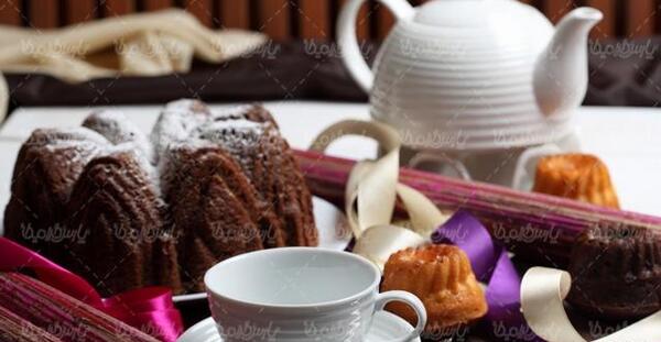 عکس کیک و چایی