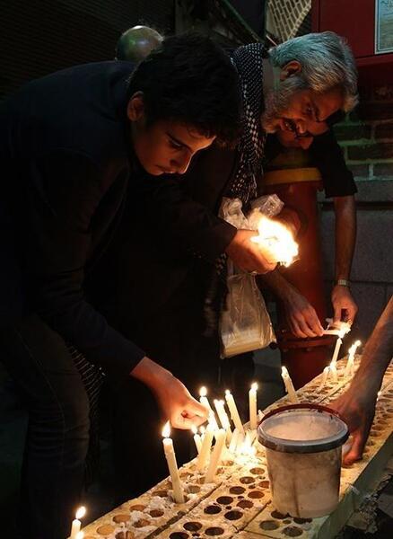 عکس شب عاشورا شمع
