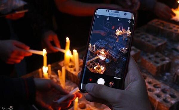 عکس شب عاشورا شمع
