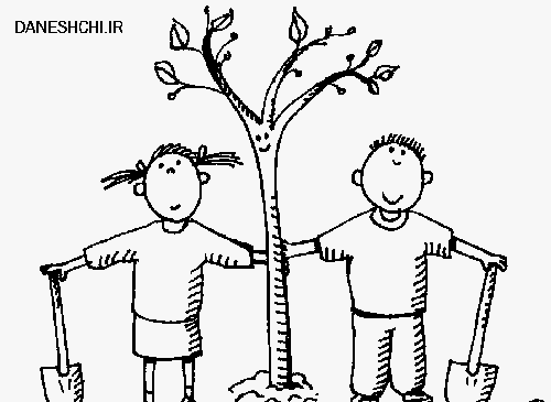 عکس نقاشی ساده و زیبا در مورد هوای پاک