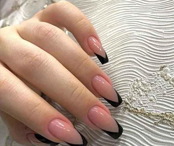 عکس مدل ناخن فرنچ هشتی