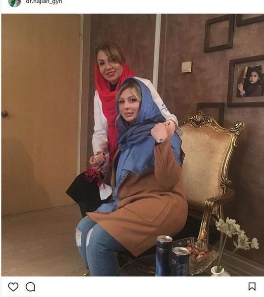 عکس نیوشا ضیغمی با مادرش