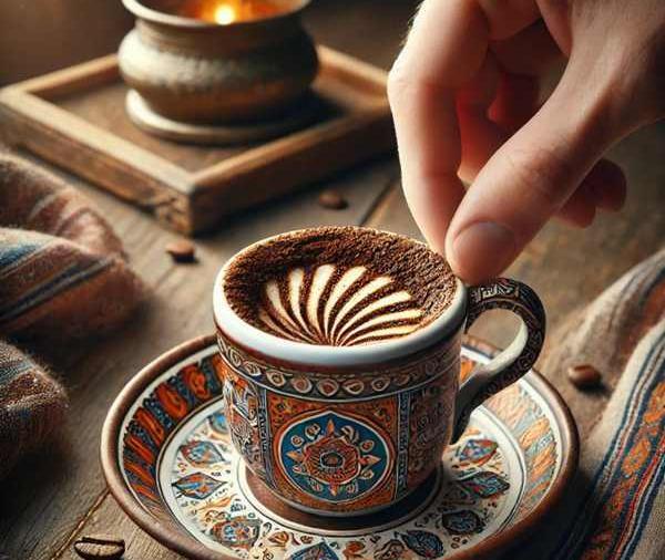 عکس طاووس در فال قهوه