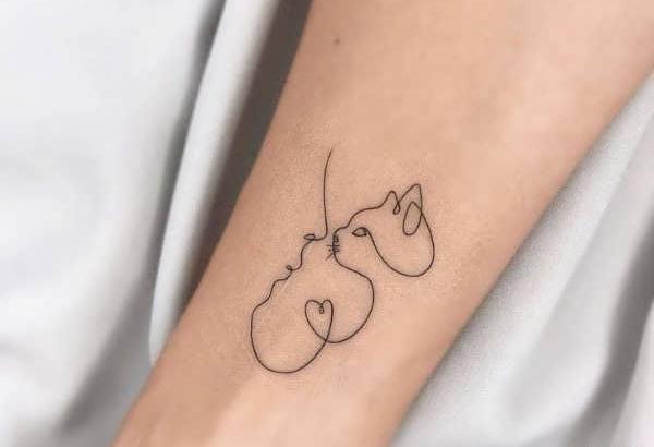 عکس مدل تاتو ساده نوشته