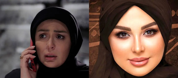 عکس رنگ موی نیوشا ضیغمی