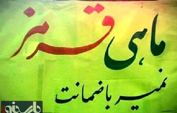 عکس نوشته ماهی قرمز باحال
