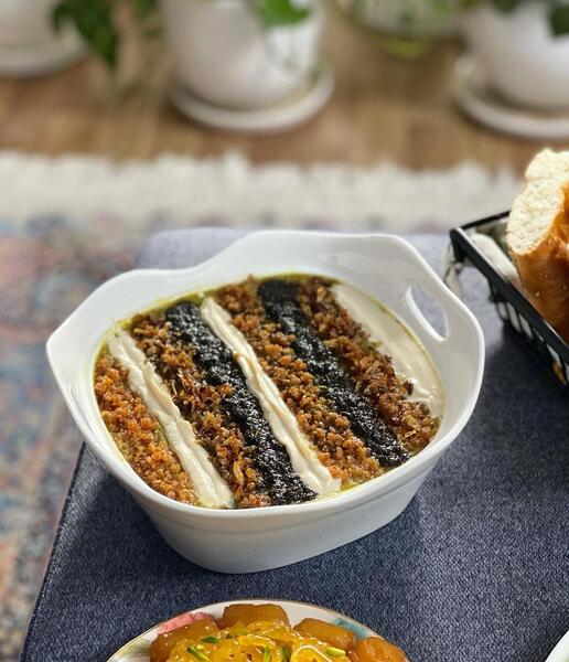 عکس مدل تزیین آش رشته