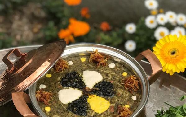 عکس مدل تزیین آش رشته
