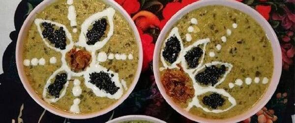 عکس مدل تزیین آش رشته