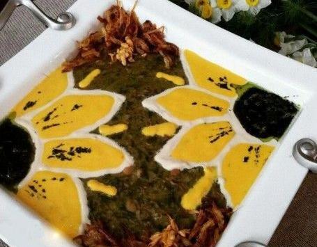عکس مدل تزیین آش رشته