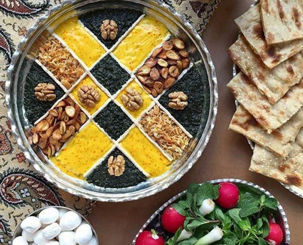 عکس مدل تزیین آش رشته