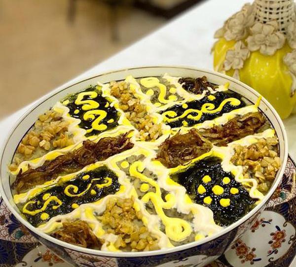 عکس مدل تزیین آش رشته