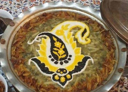 عکس مدل تزیین آش رشته