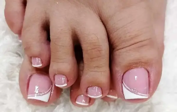 عکس مدل لاک ژل ناخن پا