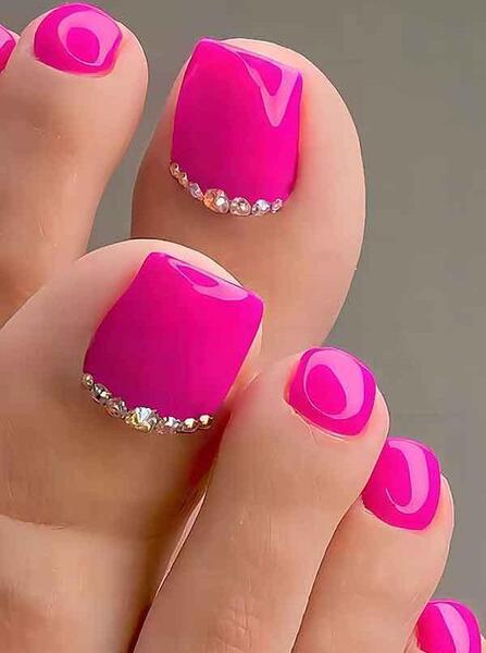 عکس مدل لاک ژل ناخن پا