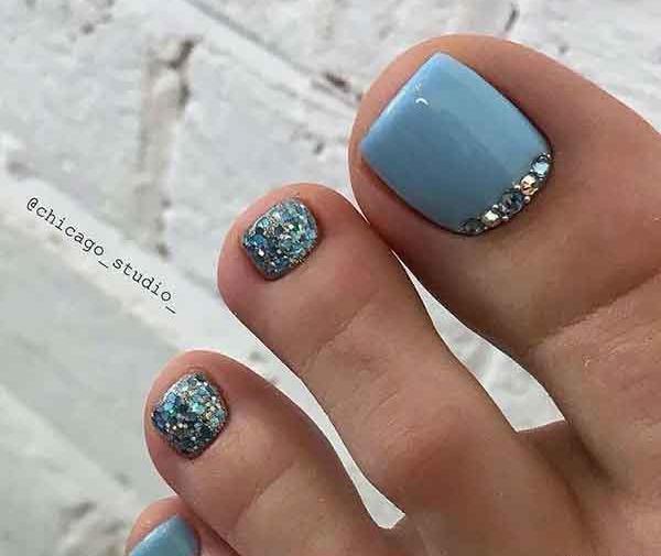 عکس مدل لاک ژل ناخن پا