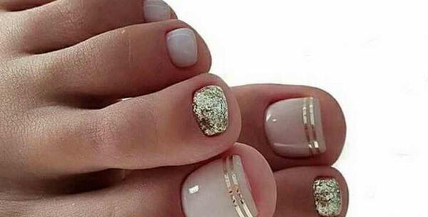عکس مدل لاک ژل ناخن پا