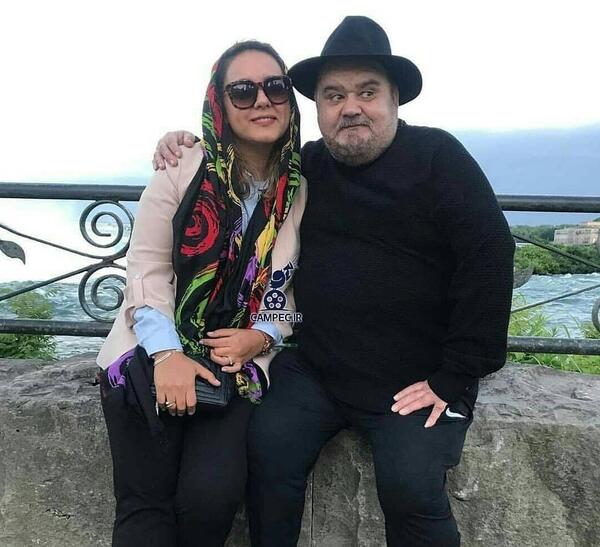 عکس اکبر عبدی زن
