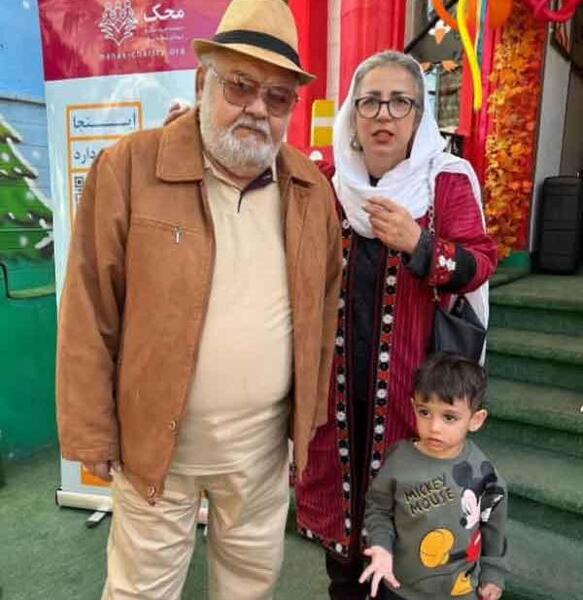 عکس اکبر عبدی زن