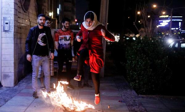 عکس چهارشنبه سوری تهران