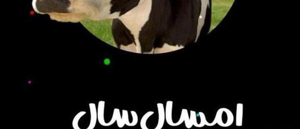 عکس نوشته طنز سال گاو