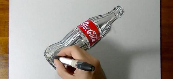 عکس نقاشی فانتزی نوشابه