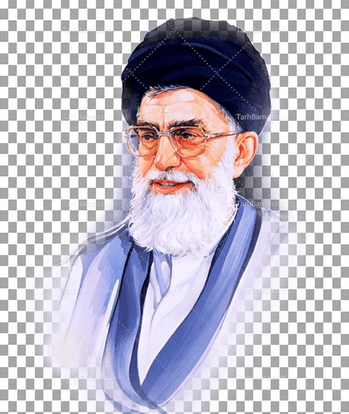 عکس رهبر زمینه سفید