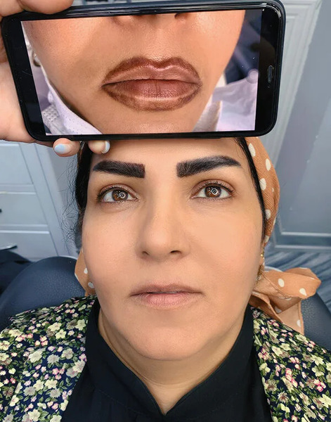 عکس تاتو لب